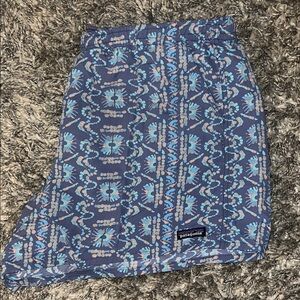Patagonia Blue Patterned Shorts